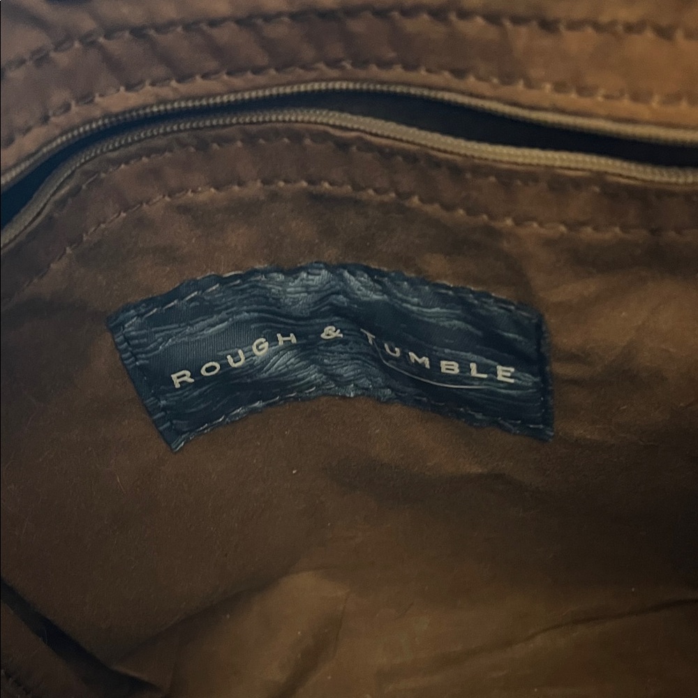Rough & Tumble Minimal Tote - coal leather - small - Picture 10 of 14